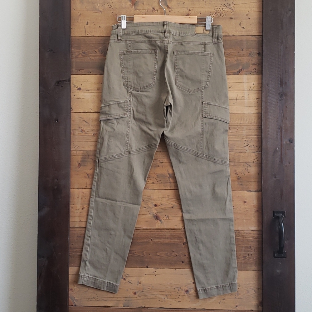 Khaki cargo skinny jeans
